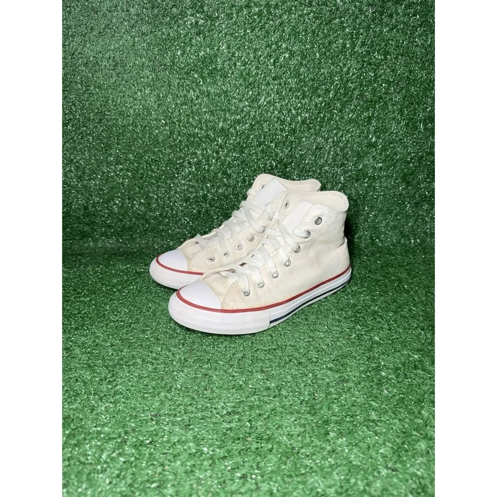 Converse All Star High Top Youth Size 2.5Y White Classic Shoes Retro Sneakers
